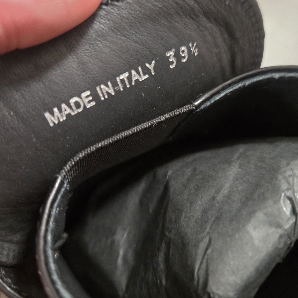 Prada Black Spazzolato Leather Slip-On Loafers - Picture 4 of 11
